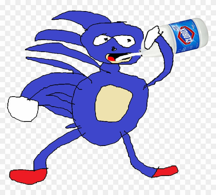 Sanic Drinking Bleach By Leezahedgiehog967 - Come On Step It Up #1013881