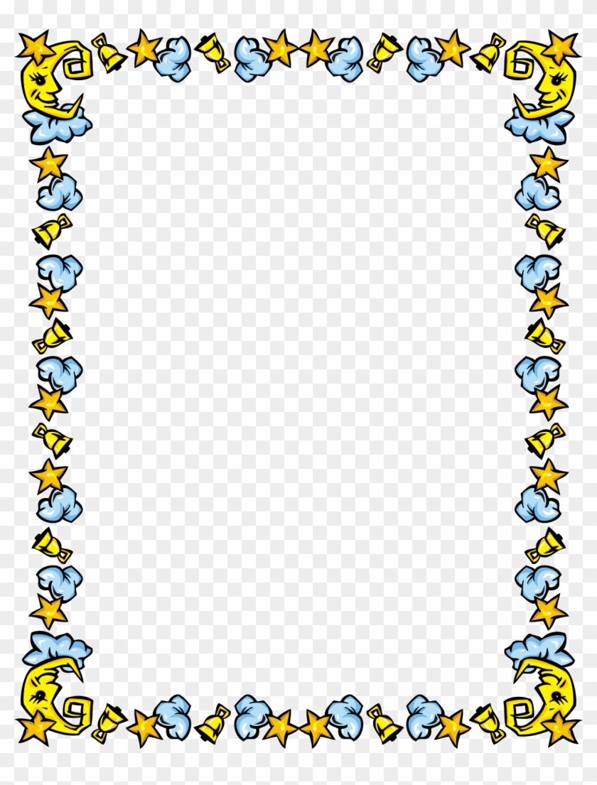 Moon Clipart Border - Moon Border Clipart #1013992