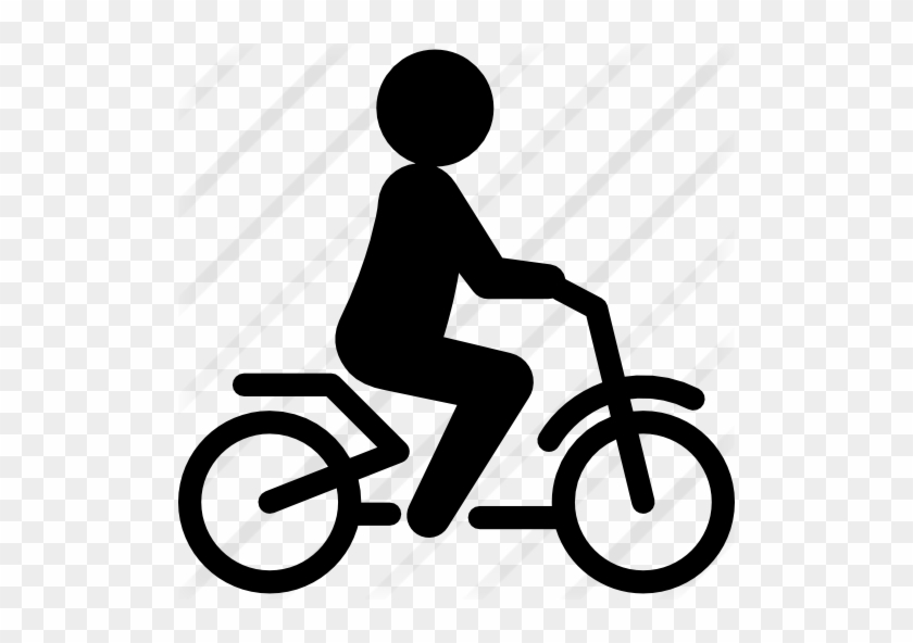 Person Riding A Bike Ecological Transport - Vector Persona En Bicicleta #1014026