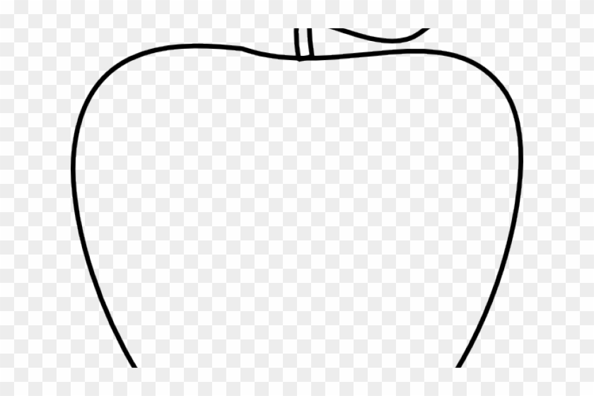 Apple Clip Art - Line Art #1014039