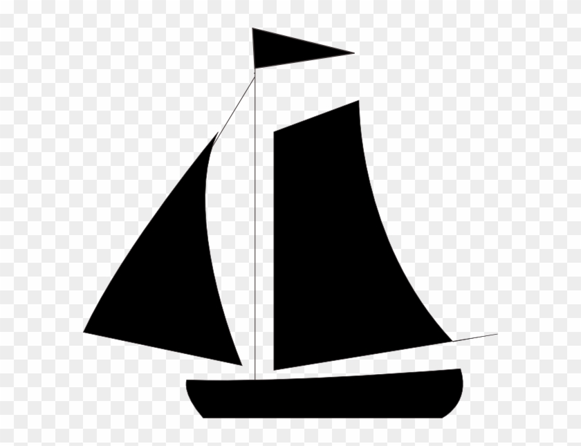 Black Sail Boat Svg Clip Arts 600 X 565 Px - Clip Art #1014062