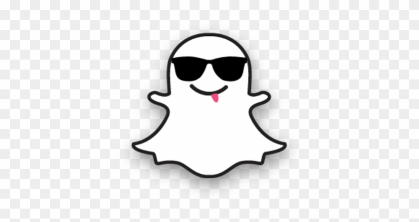 Snapchat Ghost Sunglasses Transparent Png - Snapchat White Logo Transparent #1014102