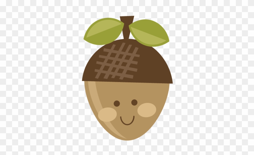 Cute Acorn Svg Cut File For Scrapbooking Acorn Svg - Woodland Acorn Clip Art #1014113