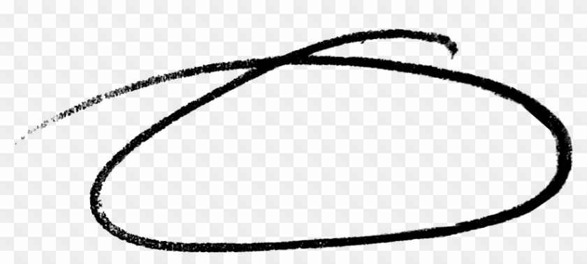 Drawn Circle Transparent - White #1014171