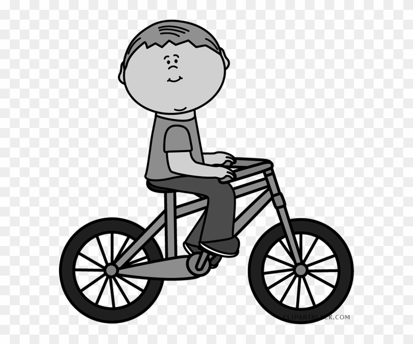 Bike Transportation Free Black White Clipart Images - 4 Syllable Words In Spanish #1014177