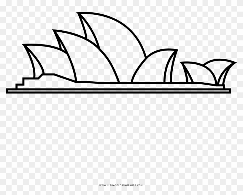 Gingerbread House Coloring Pages Printable Haunted - Sydney Opera House Colouring #1014385