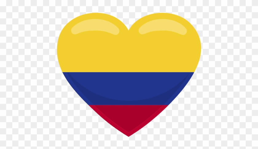 Flag Of Colombia Clip Art - Corazon Con La Bandera De Colombia #1014423