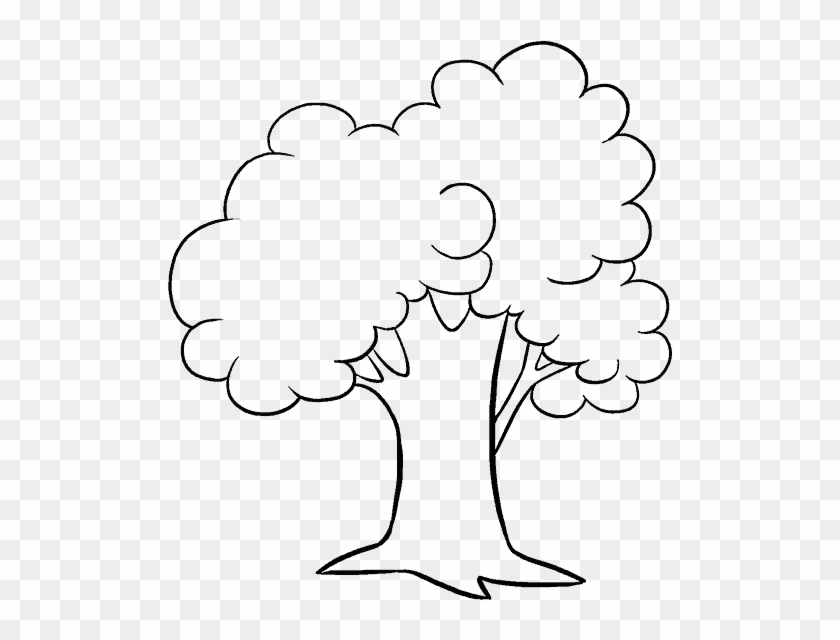 How To Draw A Cartoon Tree Easy Step By Step Drawing - Draw A Cartoon Tree #1014438