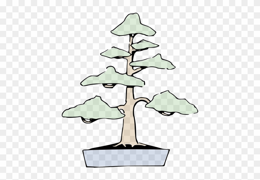 Collection Of Tree Trunk Outline - Bonsai #1014452