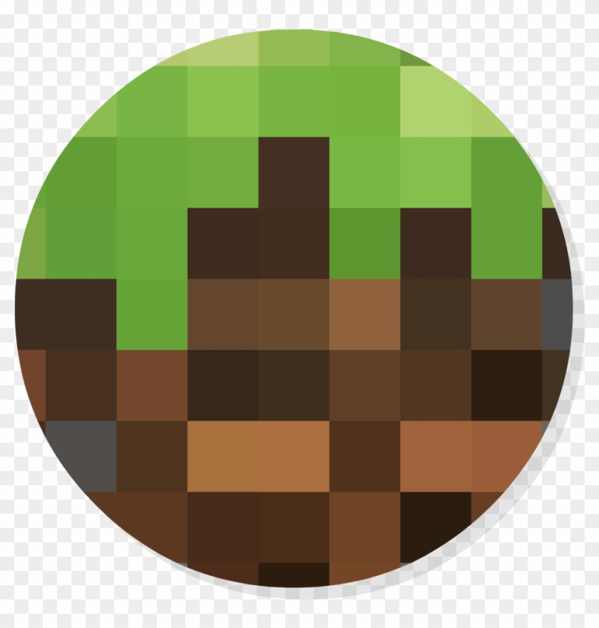 Minecraft Logo Icon Download - Minecraft Logo Round Png #1014520
