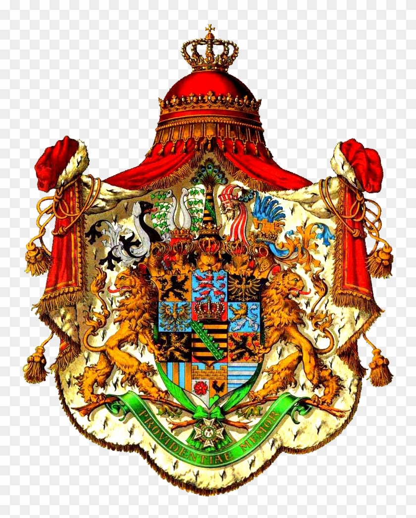 Coat Of Arms Of Wettin House Albert Line - Augustus Rex Wappen #1014553