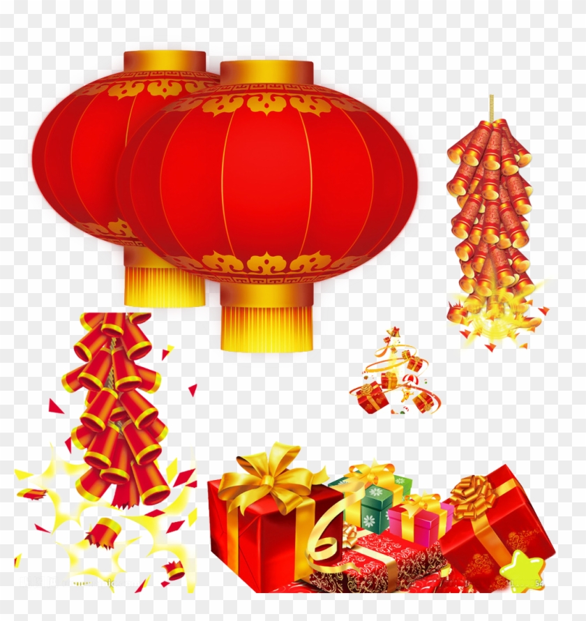 Chinese New Year Lantern Festival Firecracker - Chinese New Year Greeting Card #1014620