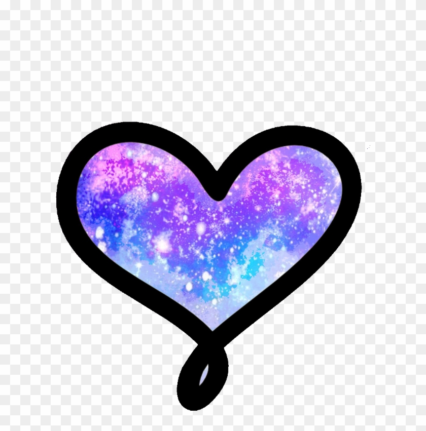 Galaxy Love Heart Galaxyheart Galaxylove Cute Colorful - Heart #1014697