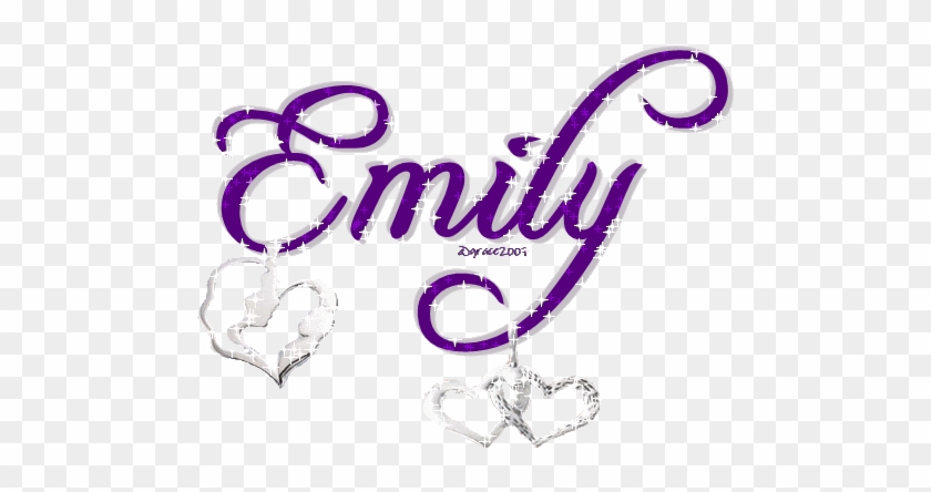Violet Name Cliparts - Name Emily In Glitter #1014700