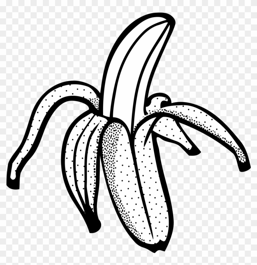 Banana - Lineart - Banana Line Art #1014721
