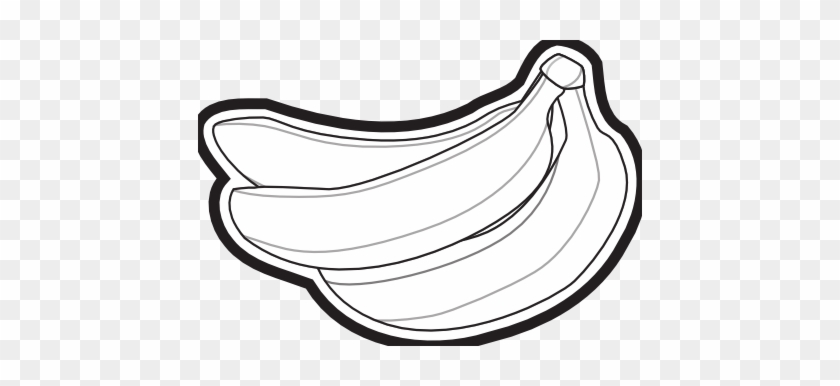 Banana Clipart Black And White - Black And White Bananas Png #1014733