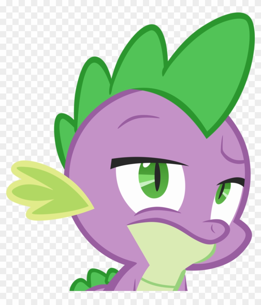 Spike Does Not Approve By Greseres - Spike Mlp Face Png #1014781