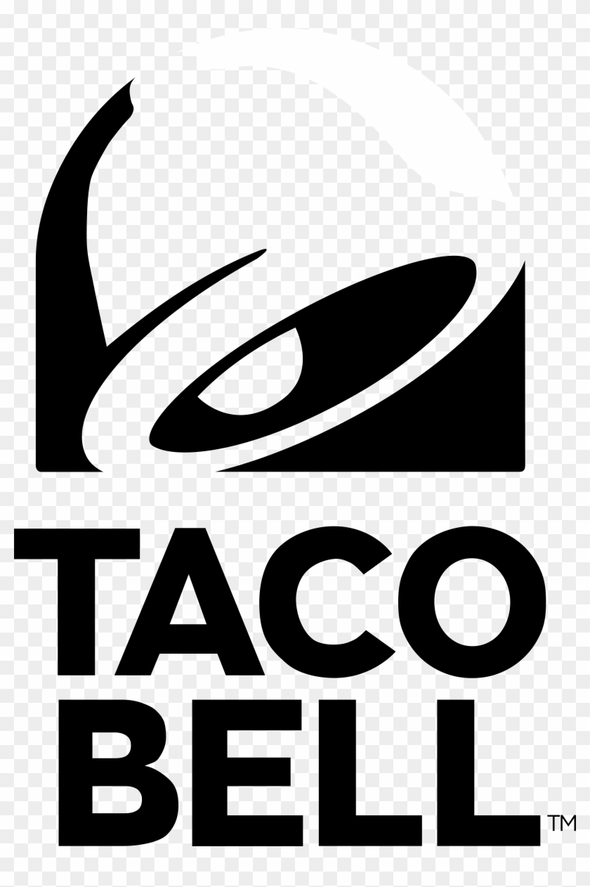 Taco Bell Logo Black And White - Taco Bell Black And White Logo #1014857