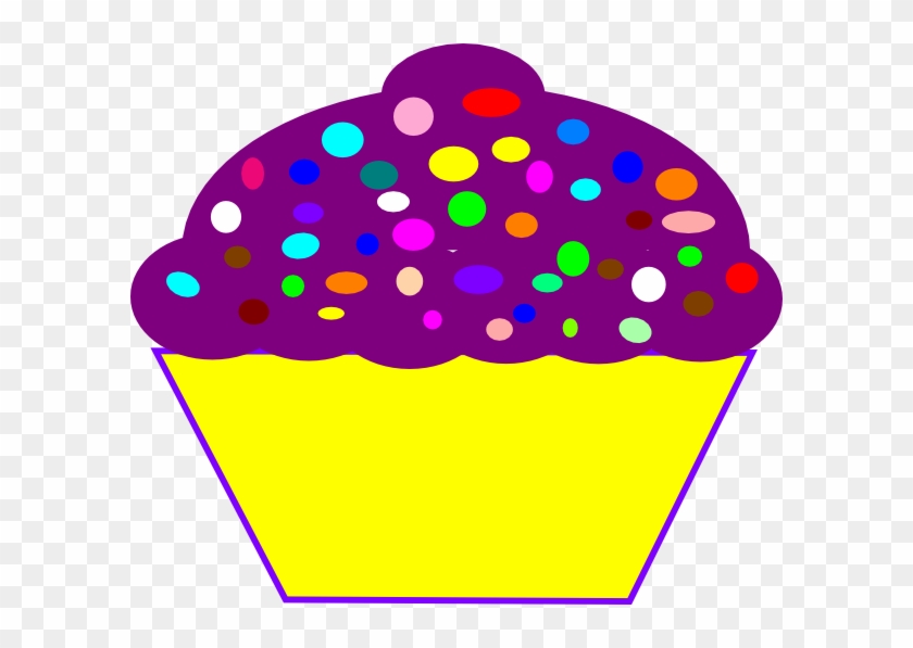Cupcake-purple-hi Ornament (round) #1014908