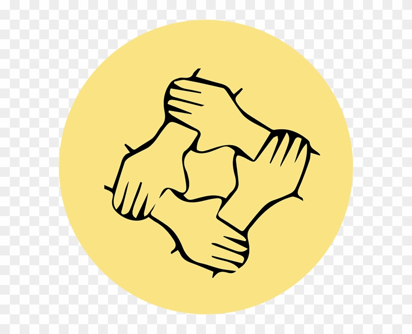 March - Helping Hands Clip Art Black And White #1014921