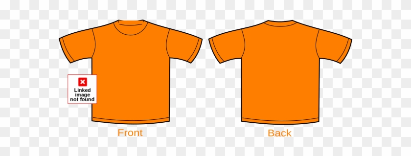 orange t shirt clipart