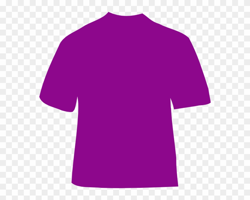 Purple Shirt Clip Art - T Shirt Plain Purple #1015001