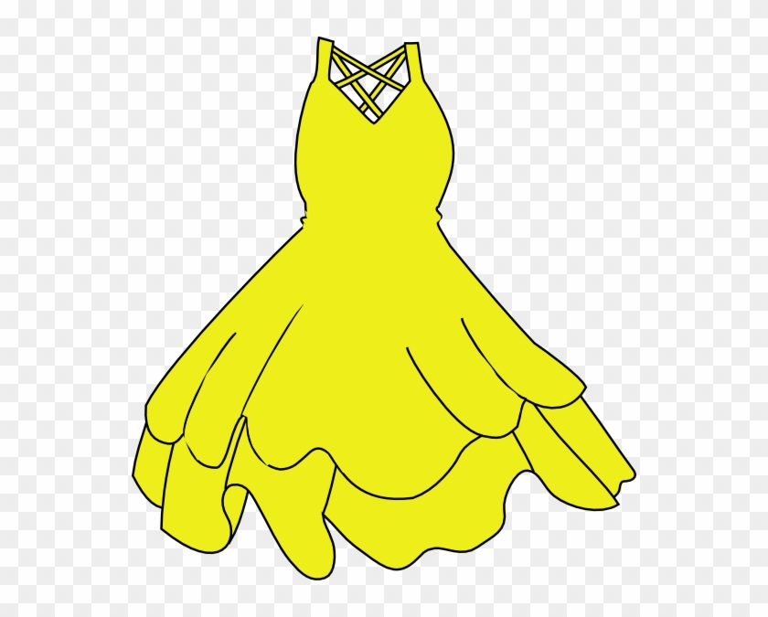 Yellow Dress Clipart - Yellow Dress Clip Art #1015094