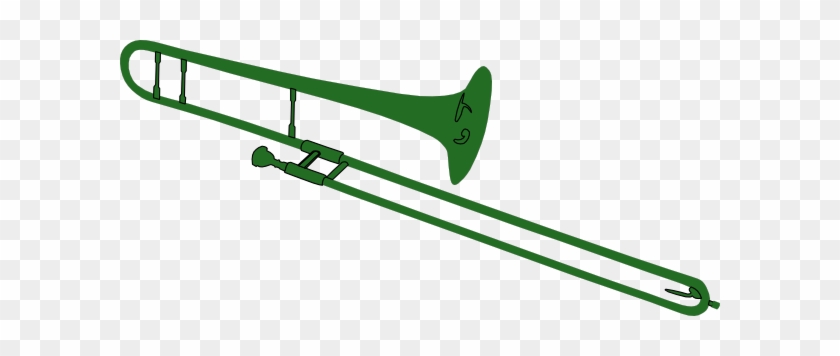 Green Trombone Clip Art - Marching Trombone Clip Art #1015167