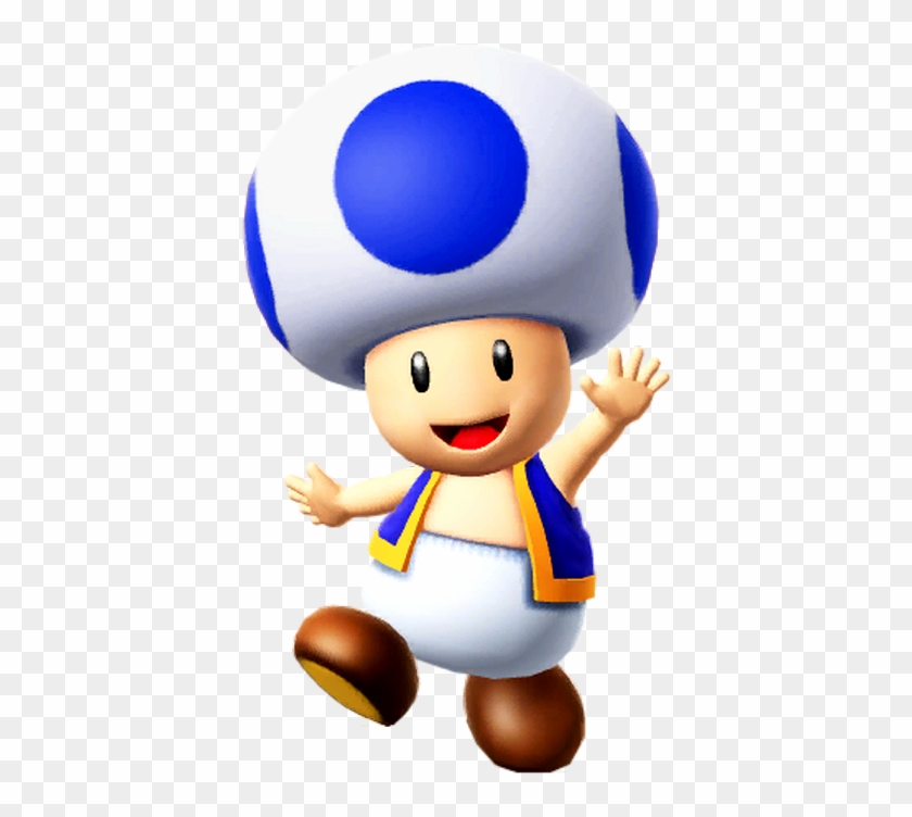 Blue Toad Ssb - Blue Toad Mario - Free Transparent PNG Clipart Images  Download