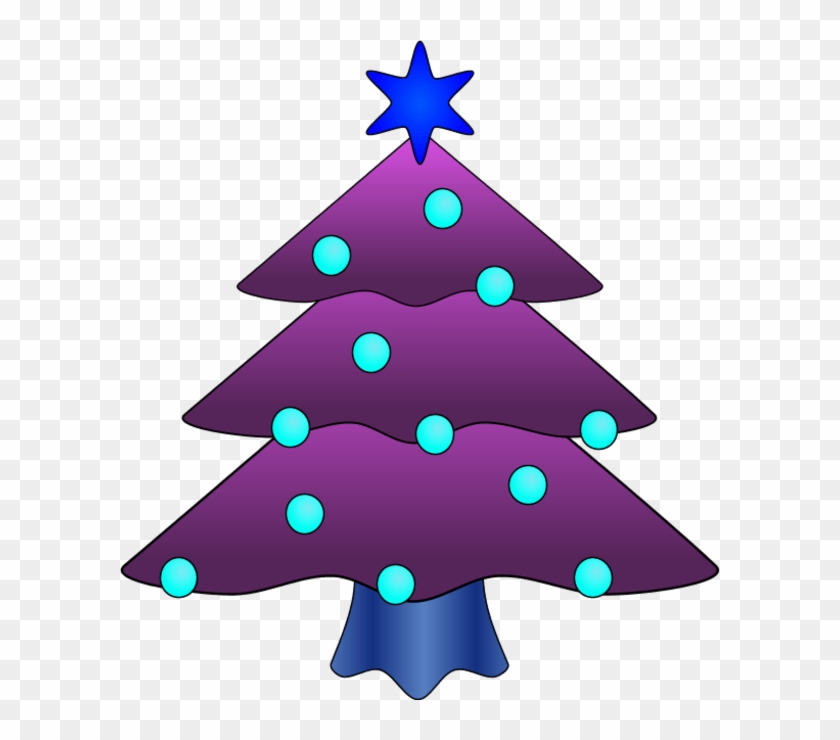 Clip Arts Related To - Christmas Tree Clip Art Purple #1015193