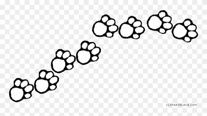 Bulldog Paw Print Animal Free Black White Clipart Images - Happy Tails Dog Wash #1015214