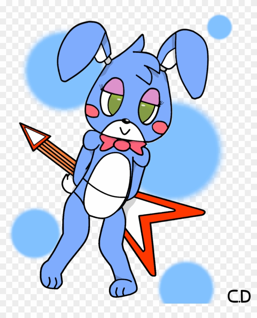 Toy Bonnie Enhanced [fnaf] By Clemdoudou - Toy Bonnie Fnaf Fanart #1015311