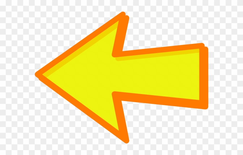 Left Arrow Yellow Png #1015341