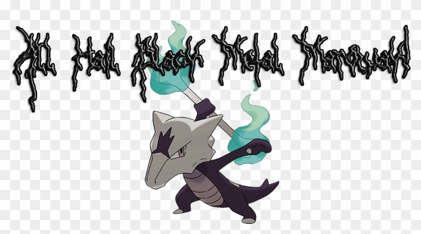 1 Minute Black Metal Marowak - Pokemones Alola #1015425