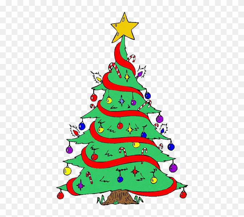 Christmas Tree Clip Art - Dibujos De Arboles De Navidad Pintados #1015510