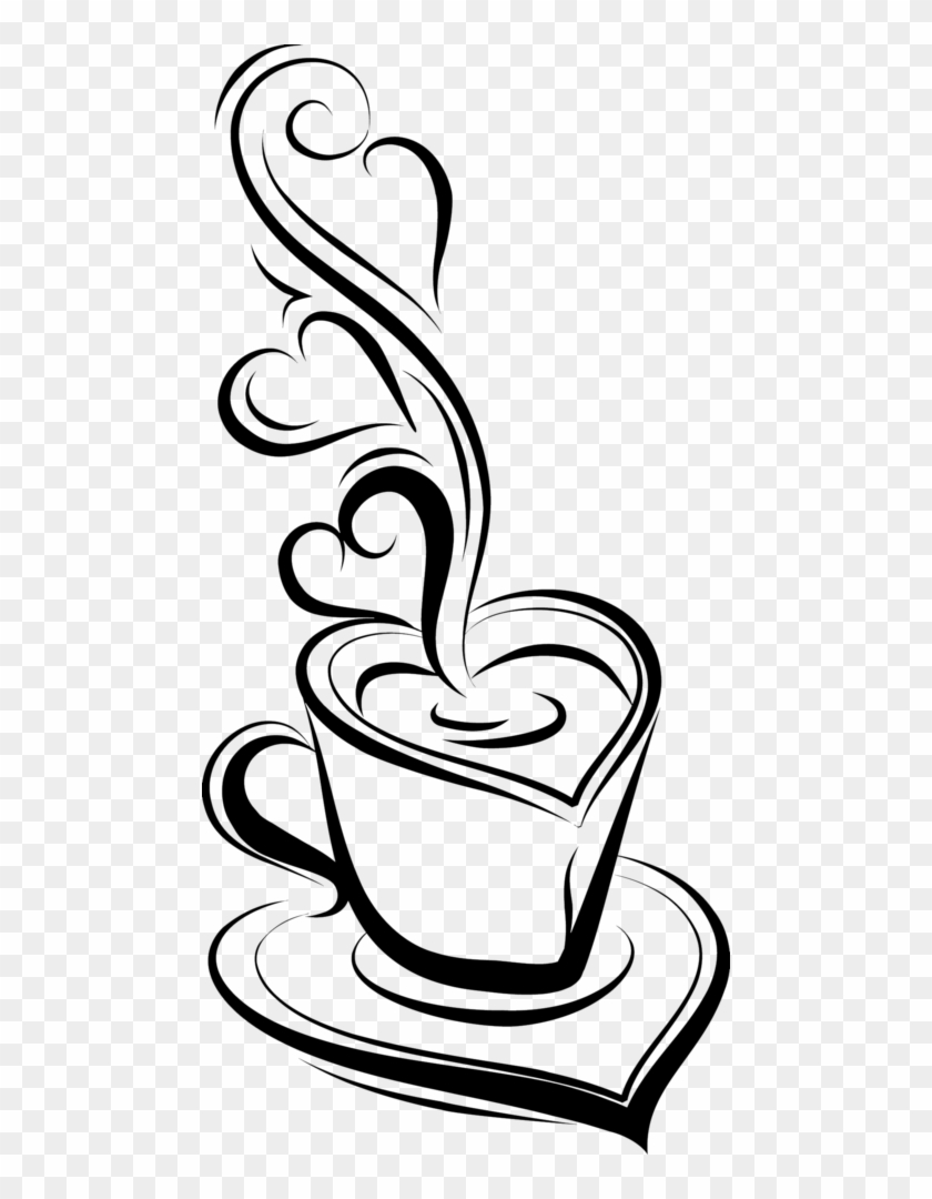 Coffee Cups - Gráfico Ponto Cruz Preto #1015590