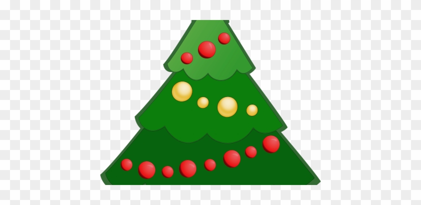 Plain Christmas Tree Cartoon - Clip Art #1015592