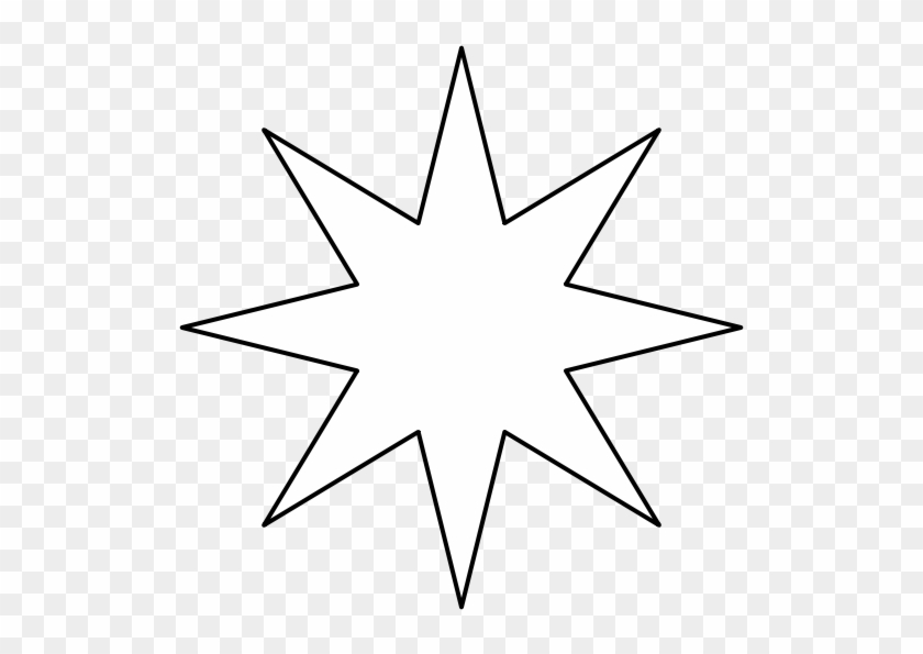 Compass Rose Drawing Clip Art - Stars To Cut Out #1015612