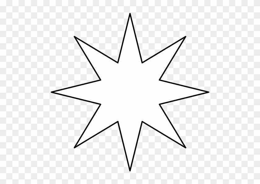 Compass Rose Drawing Clip Art - Stars To Cut Out #1015612