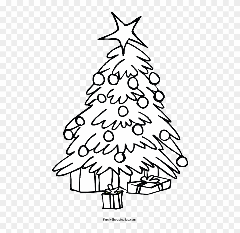 Christmas Pictures To Color - Free Coloring Images Christmas Trees #1015611