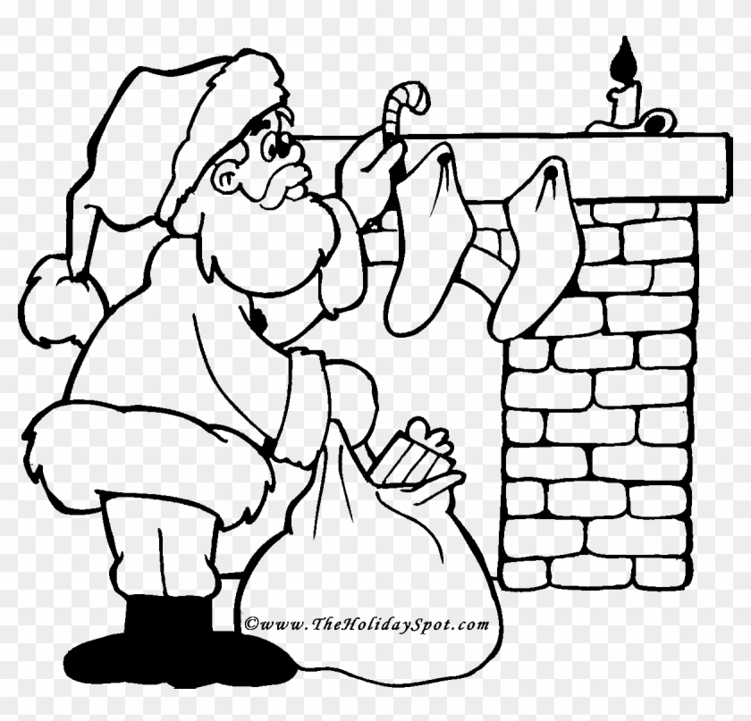 Sanya Clipart Coloring - Christmas Festivals Drawing #1015648