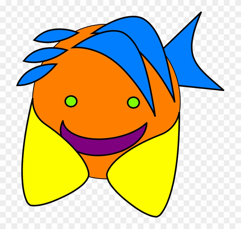 Laughing Fish - Happy Face Clip Art #1015732