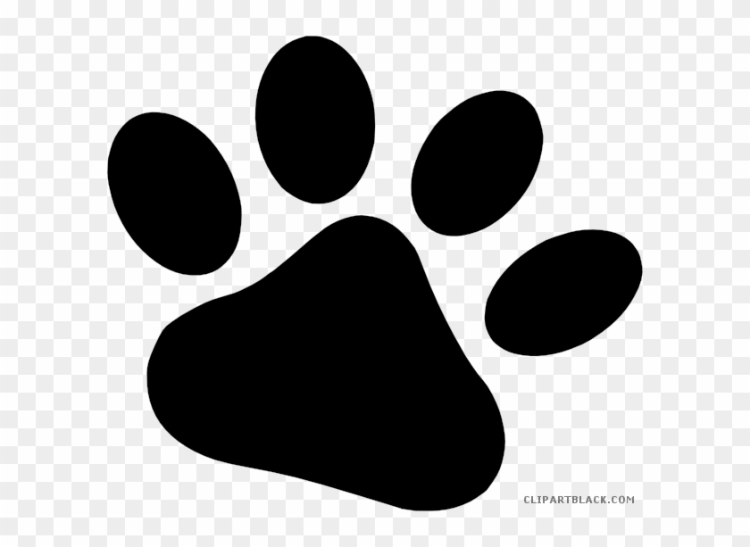 Dog Paw Prints Animal Free Black White Clipart Images - Dog Paws Clip Art #1015762