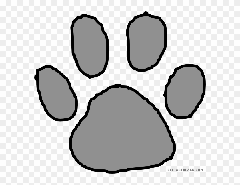 Tiger Paw Animal Free Black White Clipart Images Clipartblack - Tiger Paw Clipart Png #1015767
