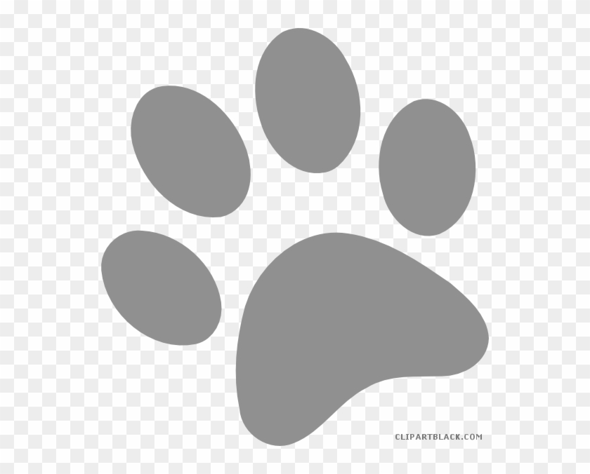 Dog Paw Prints Animal Free Black White Clipart Images - Clip Art #1015778
