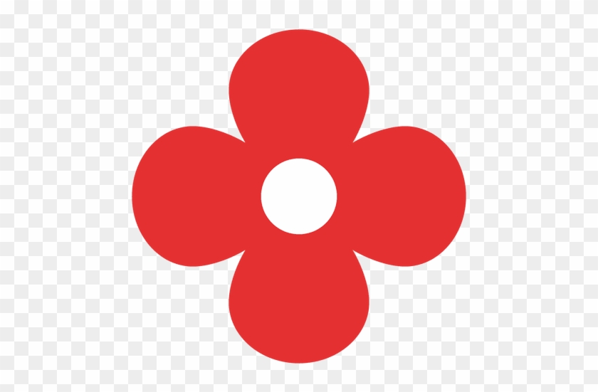 Red Flower Icon Transparent Png - Flower Icon Transparent #1015787