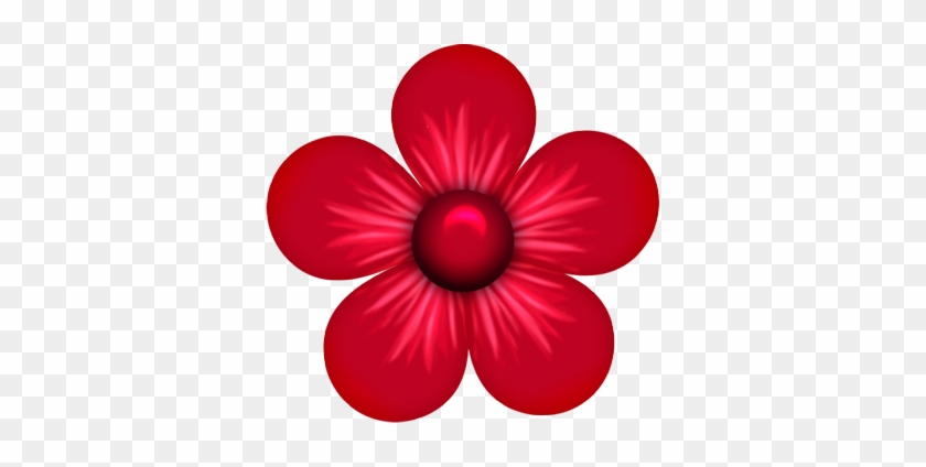Pin Red Flower Clipart - Red Flowers Clip Art #1015789