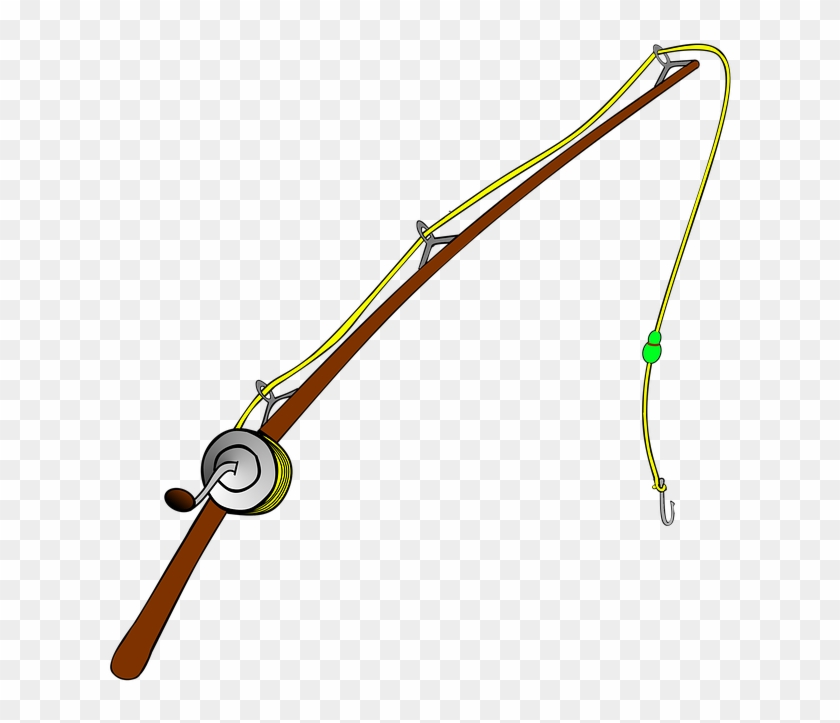 Fishing Pole Png 7, Buy Clip Art - Canne A Peche Png #1015872