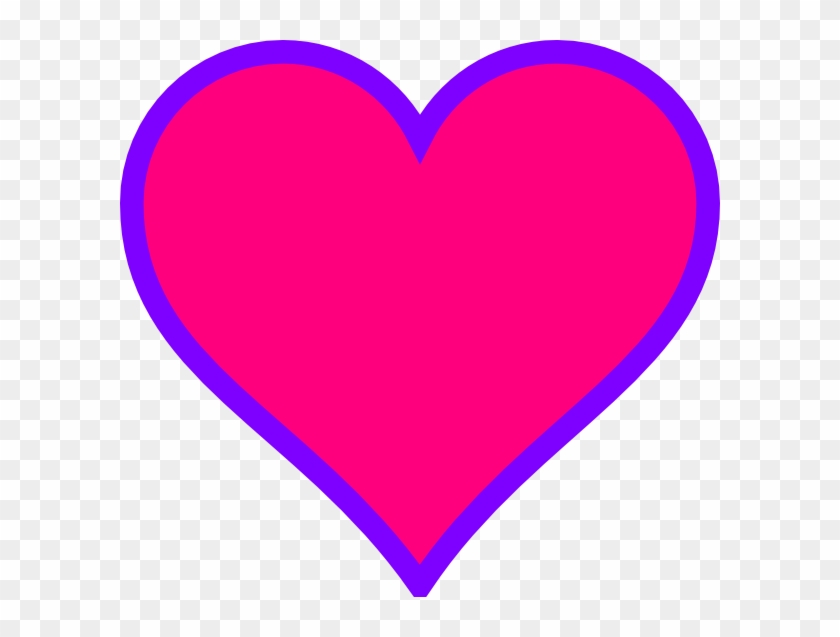 Pink Clipart Purple Heart - Pink Purple Heart #1015924