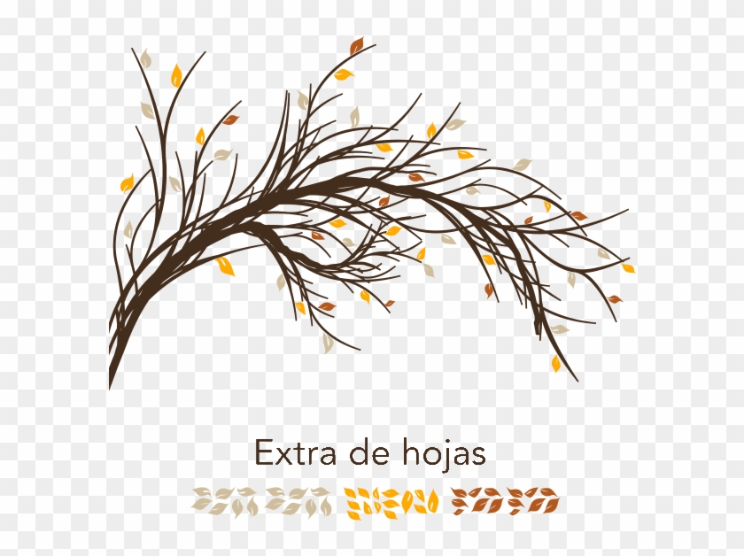 Vinilos Rama De Rbol Con Hojas For Arbol Grande De - Ramas De Arbol Png #1015959